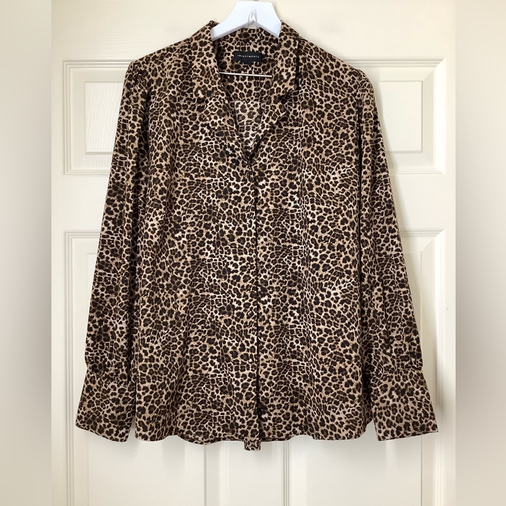 Investments Long Sleeve Blouse Size XL